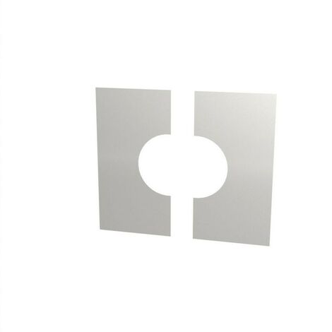 Cache murale/plafond Ø 180 mm deux pièces 0°