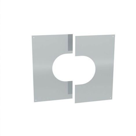 Cache murale/plafond Ø 180 mm en 2 éléments 31-45°