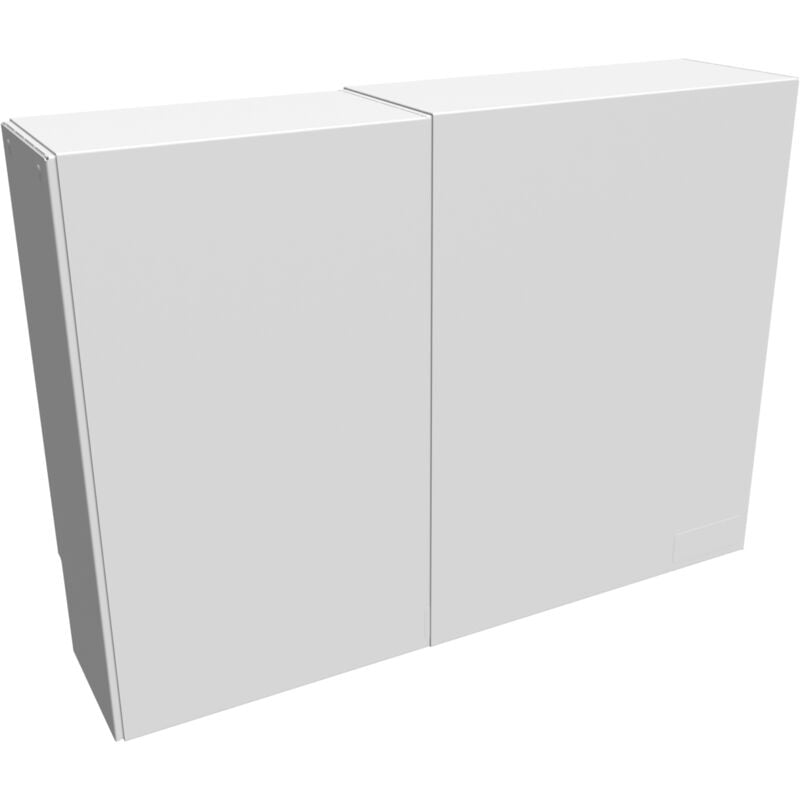 Cache nourrice plomberie Atole en acier Blanc - Largeur réglable - Taille 4 : 650 x 605 à 1150 x 150 mm