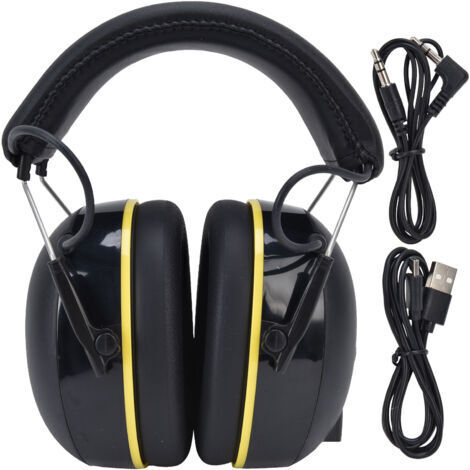 Cache-oreilles antibruit 5 V/1 A, multifonctions, pour le jardinage, noir