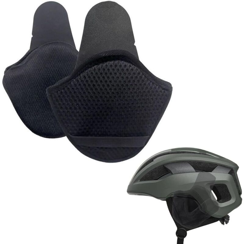 Cache-oreilles de cyclisme, cache-oreilles coupe-vent pour casque de vélo, cache-oreilles chauds amovibles à clipser pour hommes et femmes, convient