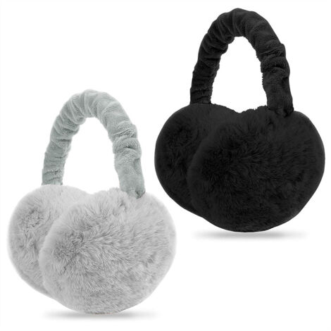 Cache-oreilles d'hiver en peluche