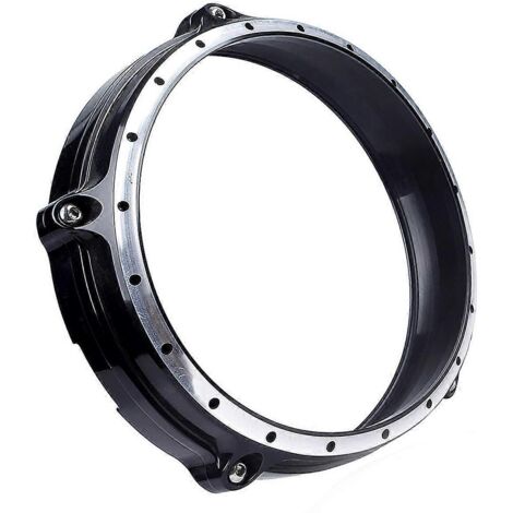 Cache-phare de moto, cadre de protection pour phare noir