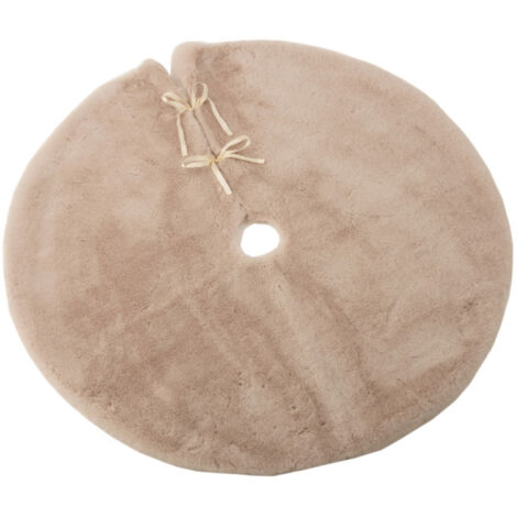 Cache-Pied pour Sapin "Rond" 90cm Beige