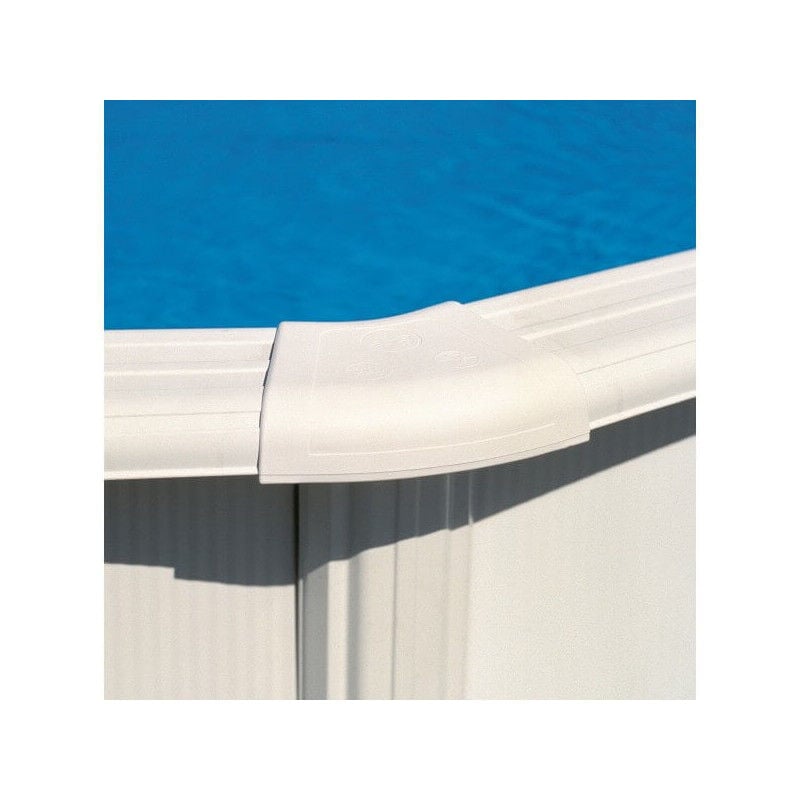 GRE - Cache platine margelle courbe , em-zc piscine hors sol métal (Gré)