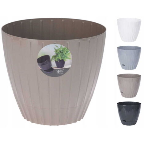 Cache-pot 14,5x13cm Élégant et pratique avec un fond amovible