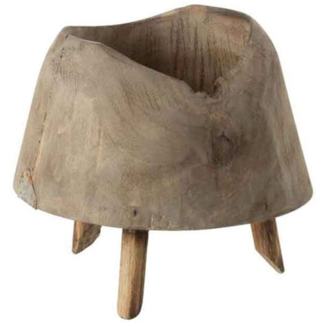 Cache-Pot 3 Pieds en Bois "Valeria" 20cm Naturel