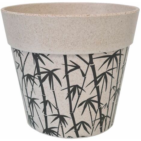 Cache pot bambouseraie en bambou 15.5 cm