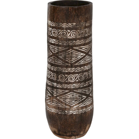 Cache-pot bois marron élégance intérieure chic - Marron boisé