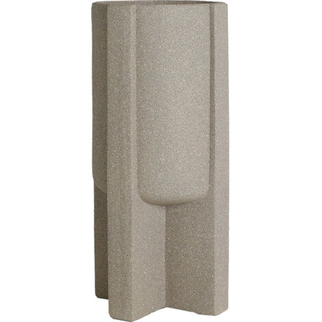 Cache pot contemporain en polyresine marron pour intérieur élégant - Marron chocolat contemporain