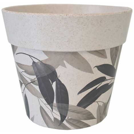 Cache pot de fleurs feuillage en bambou