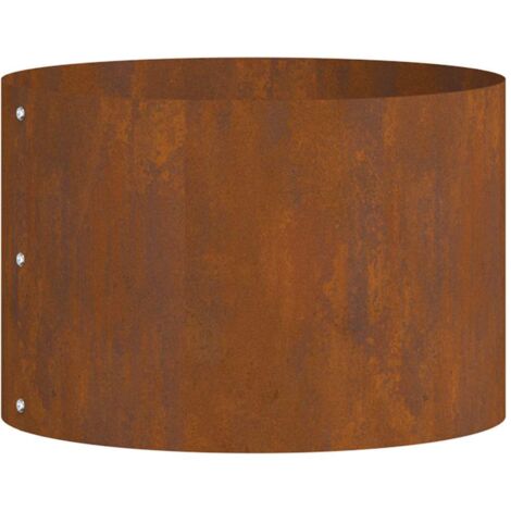 Cache-pot de jardin，Jardinière，Bac à fleurs Marron 30 x 30 x 20 cm Acier cuivré CFW86061
