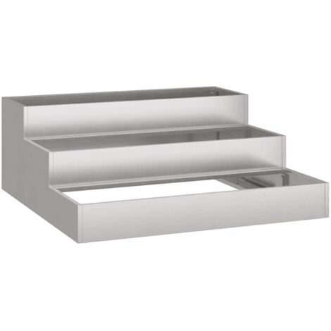 Cache-pot de jardin，Jardinière，Bac à fleurs Rouillé 90 x 90 x 35 cm CFW44930