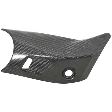Cache-pot d'échappement de moto en véritable fibre de carbone, motif fibre de carbone, anti-brûlure