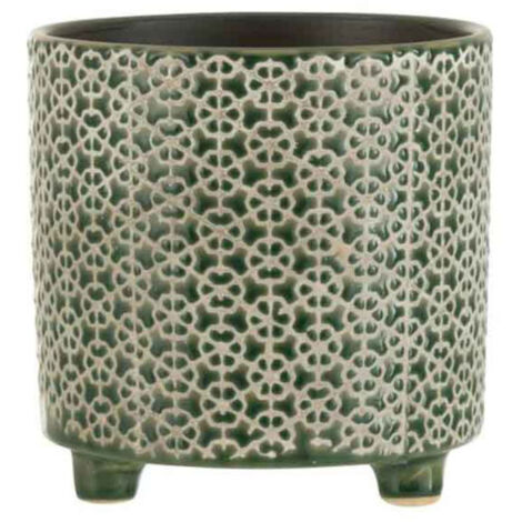 Cache-Pot Déco en Céramique "Minada" 16cm Vert