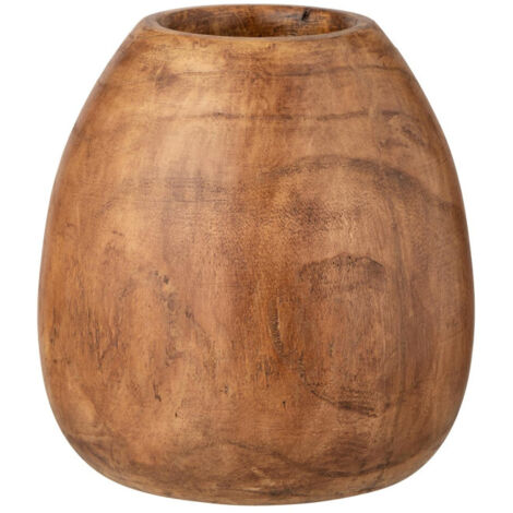 Cache-Pot Déco "Wood Paulownia" 26cm Marron