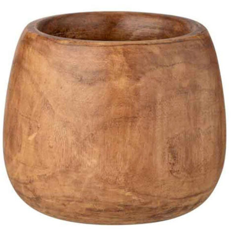 Cache-Pot Déco "Wood Paulownia" 27cm Marron
