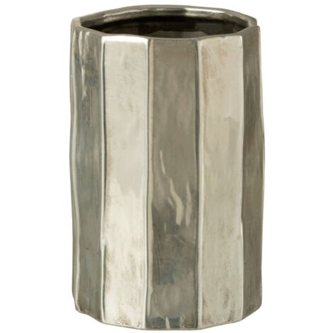 Cache-Pot Design "Ary" 25cm Argent