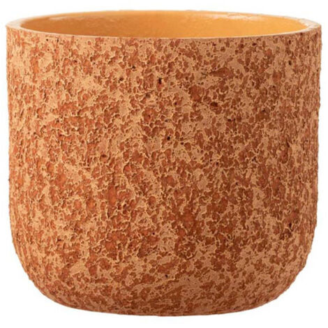 Cache-Pot Design "Rugueux" 22cm Terracotta