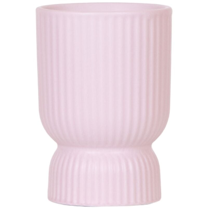 Cache-pot Diabolo - forme classique - couleurs pastel délicates - rose - adapté aux pots de 9cm