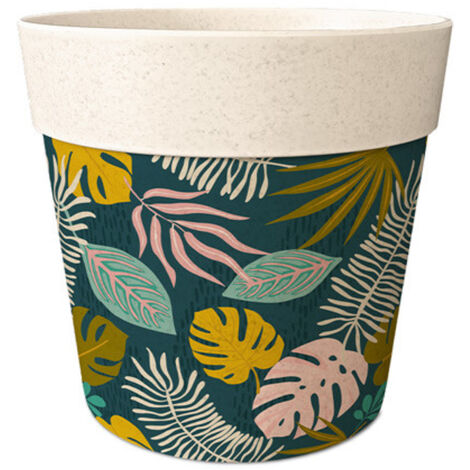 Cache-pot en bambou motif bambou 8 cm