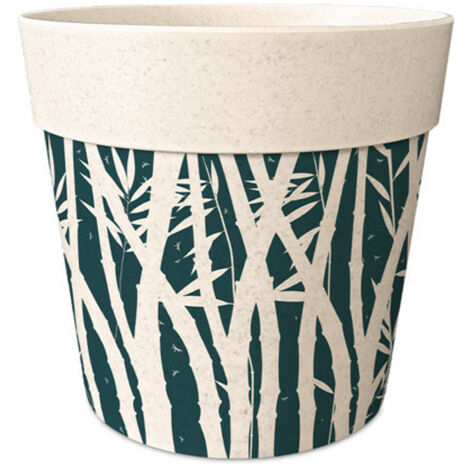 Cache pot en bambou tropical 15.5 cm