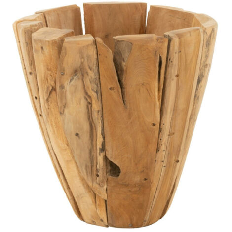 Cache-Pot en Bois "Jack Teck" 40cm Naturel