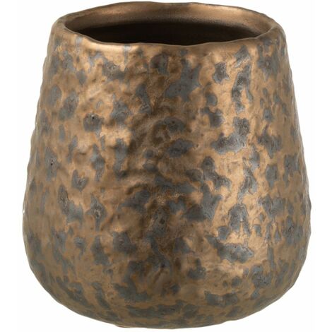 Cache-pot en céramique cuivrée 12 cm