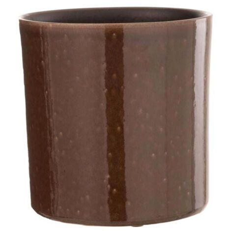 Cache-Pot en Céramique Design "Flek" 20cm Marron