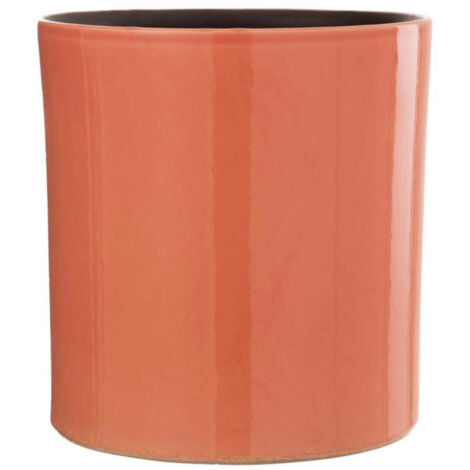 Cache-Pot en Céramique Design "Flek" 25cm Orange