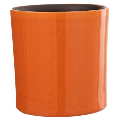 Cache-Pot en Céramique "Flek" 20cm Orange