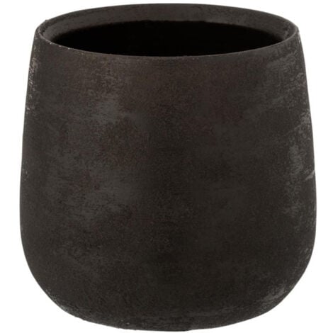 Cache-Pot en Céramique "Irrégulier" 22cm Noir