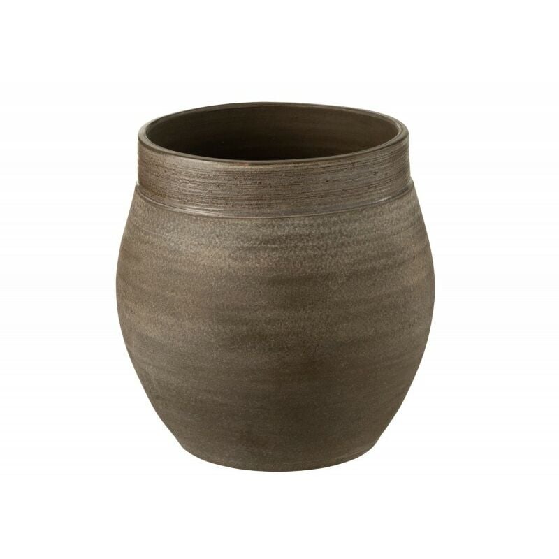 Jolipa - Cache-pot en céramique marron 25x25x25 cm - Marron