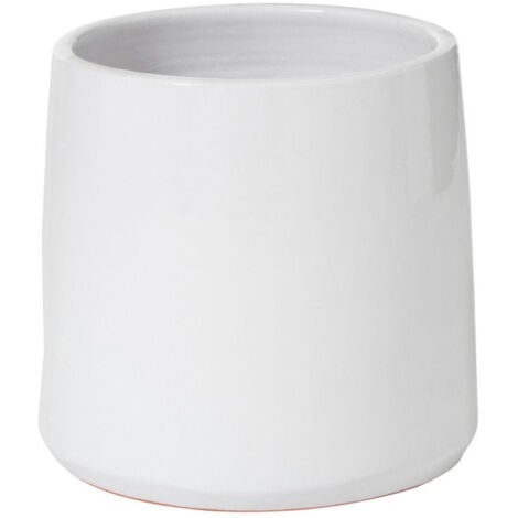 Cache Pot en Céramique "Tolga" 24cm Blanc