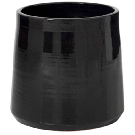 Cache Pot en Céramique "Tolga" 28cm Noir