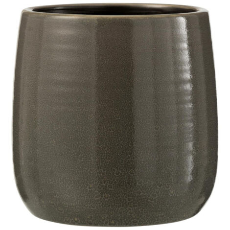 Cache-Pot en Céramique "Uni" 16cm Gris