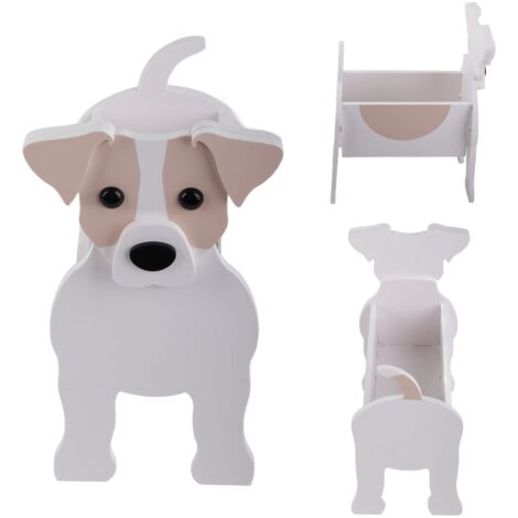 Cache Pot en Forme de Chien PVC - Pot de Fleurs Animalier Décoratif - 31x24.3x17.9cm (Lot de 5) pour Intérieur/Extérieur