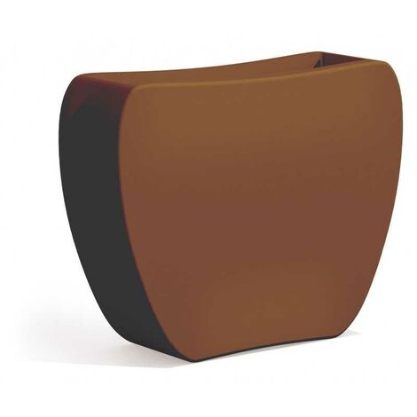 Cache-pot en forme de cœur marron en polymère Monacis - 100x30x80 cm H