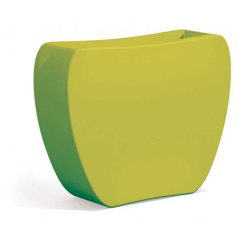 Cache-pot en forme de cœur vert en polymère Monacis - 100x30x80 cm H