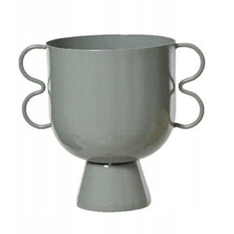 Cache-pot en métal décoratif 19x13,5x17cm