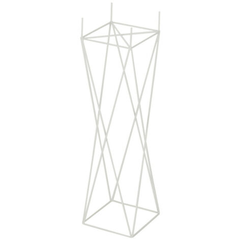 Cache-Pot en Métal "Support Croix" 55cm Blanc
