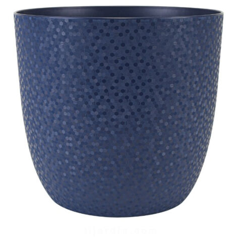 Cache-pot OPALE Bleu profond, 12,5 x 15 cm, 1,3 L - EDA