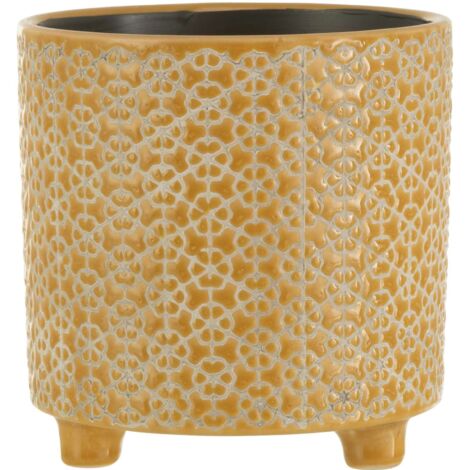 Cache-pot Ovid en Céramique - Ocre