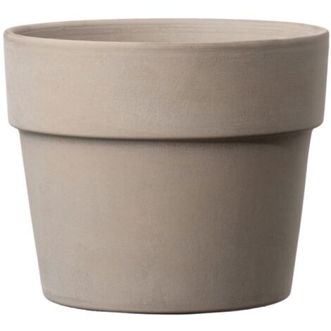 Cache-pot Perfetto Grafite Design Moderne, Gris Anthracite, 15cm, Résistant - Deroma