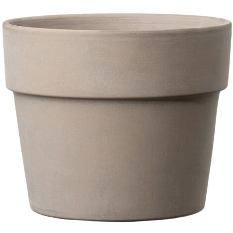 Cache-pot Perfetto Grafite Design Moderne, Gris Anthracite, 15cm, Résistant - Deroma