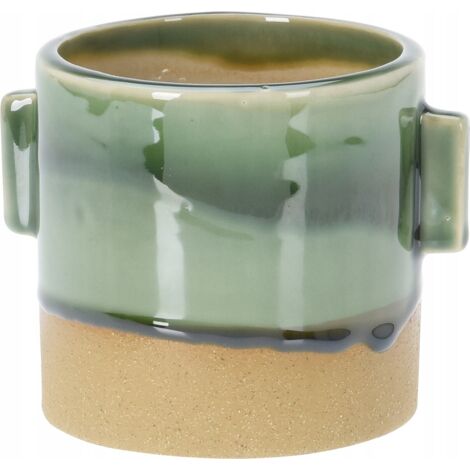 Cache-pot rond en céramique 9,5 x 10 cm