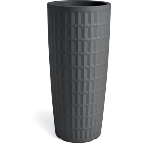 CACHE-POT ROND HAUT TYLE 85CM ANTHRACITE