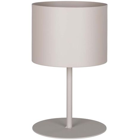 Cache-pot rond sur pied 21,5x21,5x36 cm en métal sable