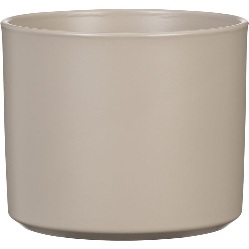 Monaco, pot de fleurs en céramique, couleur : taupe, 13,6 cm de diamètre, 12,2 cm de hauteur, 2,3 l vol. - Scheurich