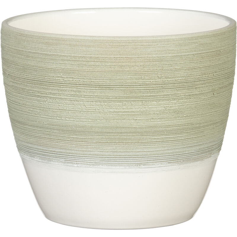 Scheurich pot de fleurs en céramique, couleur : Matcha Cream, diamètre 16 cm, hauteur 14 cm, 1.7 l vol.